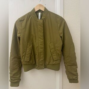 lululemon athletica Khaki Bomber Jacket